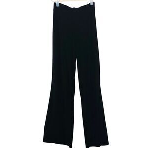 Last Tango High Rise Stretch Pull On Straight Leg Casual Pants Black Size Small
